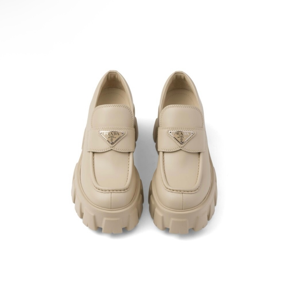 Prada Women's Beige Loafers